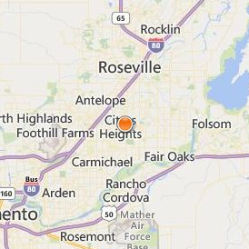 Carrington College Citrus Heights Location Map - City View