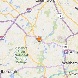 National Aviation Academy of New England Location Map - City View